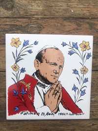 Azulejo comemorativo papa joao paulo II