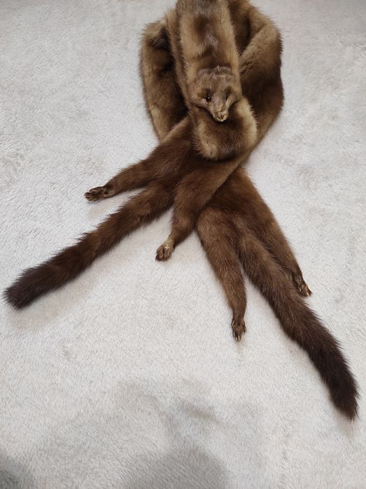 Воротннік комір норка 160 см натуральна відмінний стан