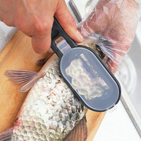 Нож для чистки рыбы с контейнером