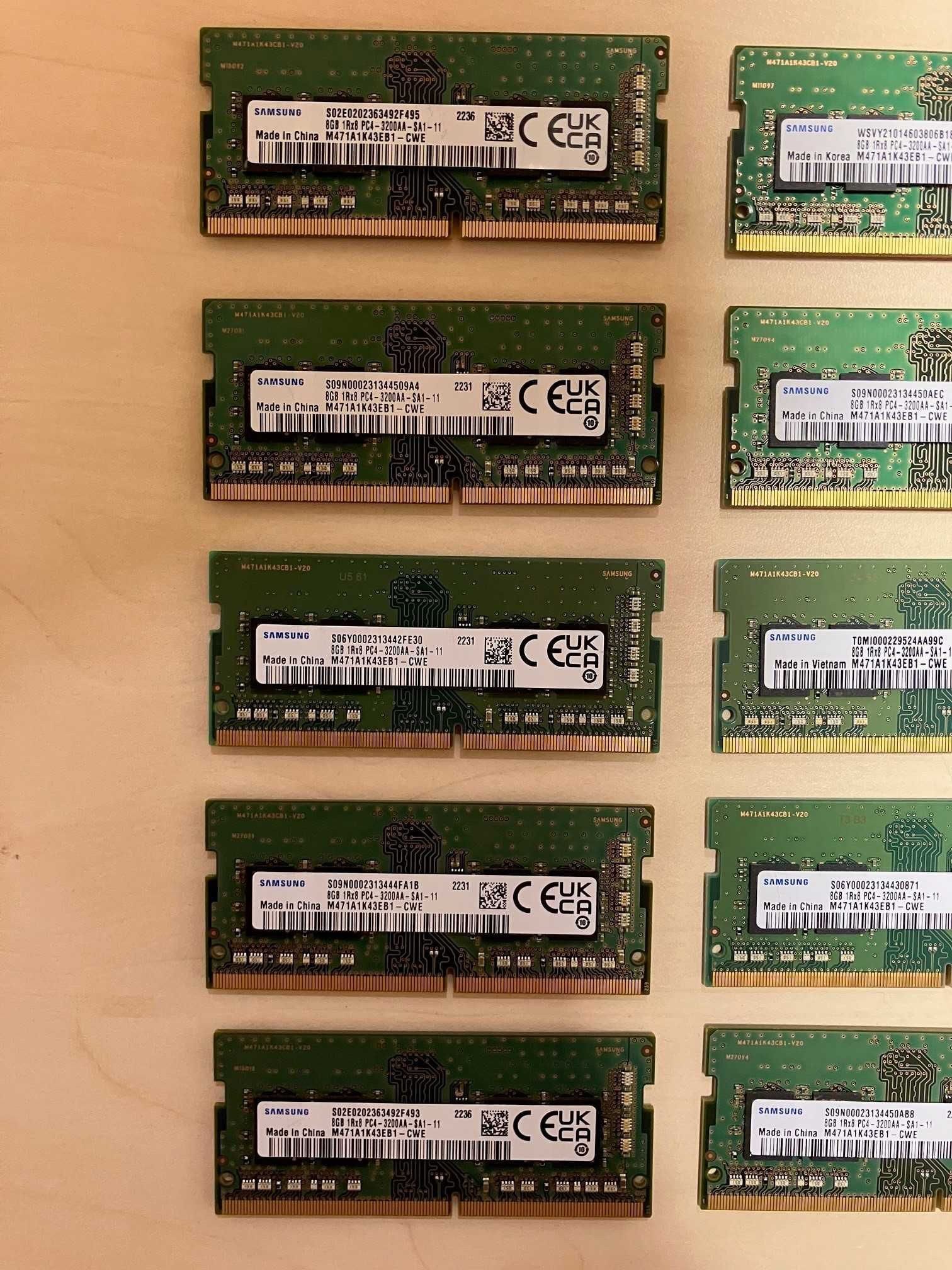 Pamięć RAM DDR4 Samsung M471A1K43EB1-CWE 8GB [NOWE] - 2 sztuki