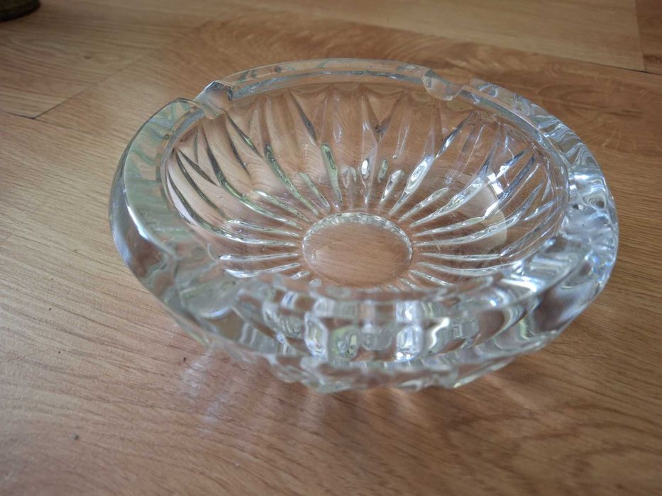 Popielniczka kryształowa PRL  13cm