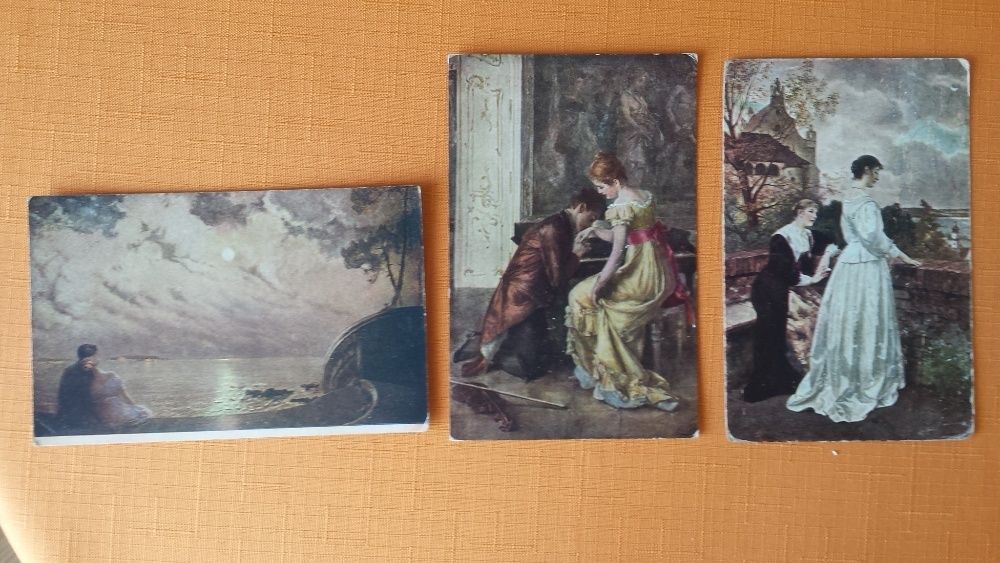 Pocztówki malarstwo początek XX wieku Salon J.P.P Praga