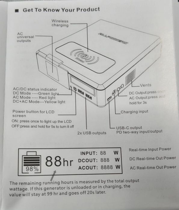 Зарядное устройство Allpowers