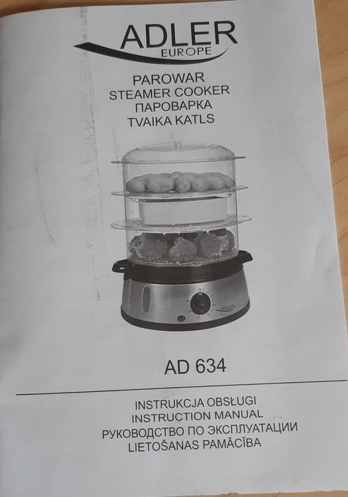 Parowar INOX Adler AD 634 nowy.