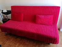 Sofá-cama IKEA Vermelho 2 lugares