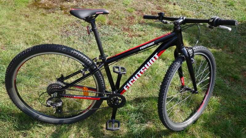 Rower młodzieżowy MTB EIGHTSHOT X-COADY 275 SL - Czarny/Czerwony