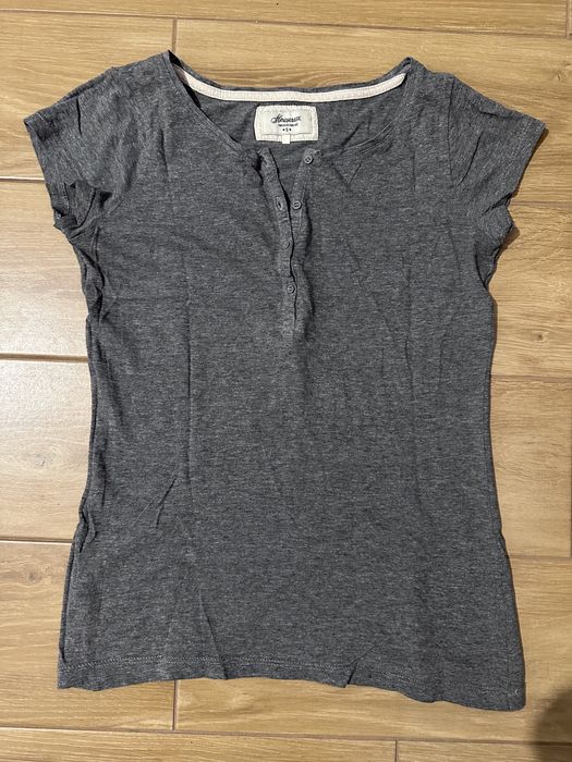 Szara koszulka krótki rękaw t-shirt House S M