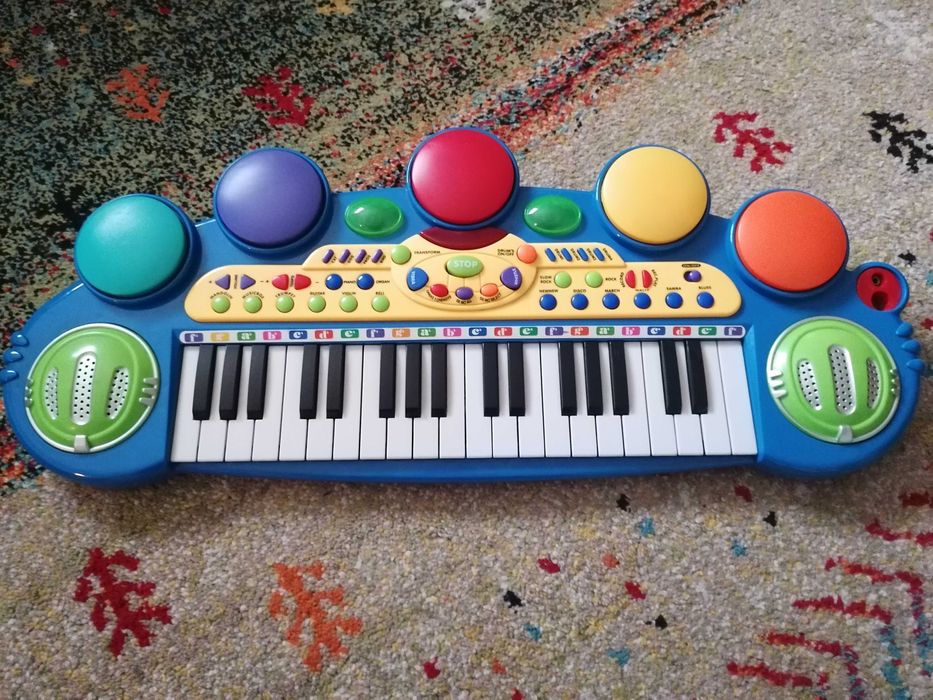 keyboard organki dla dzieci zabawka w pełni sprawna z bateriami