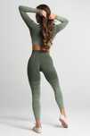 Legginsy Gym Glamour khaki ombre