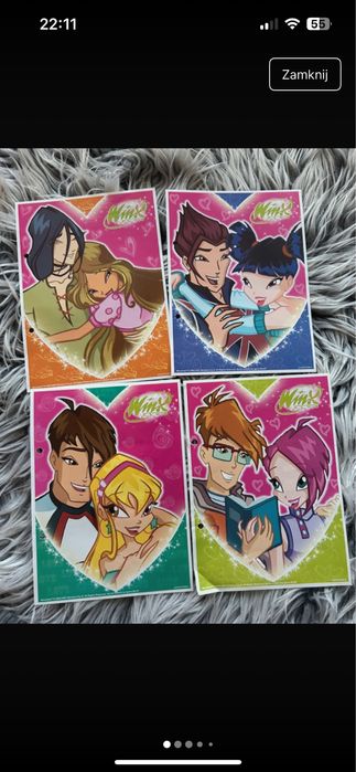 Karteczki Winx.