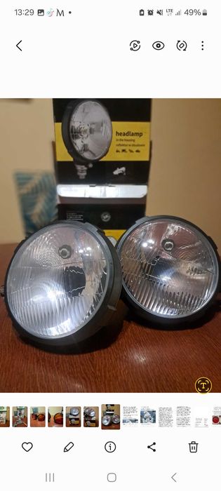 Lampy przednie komplet do ciągnika ursus c-330