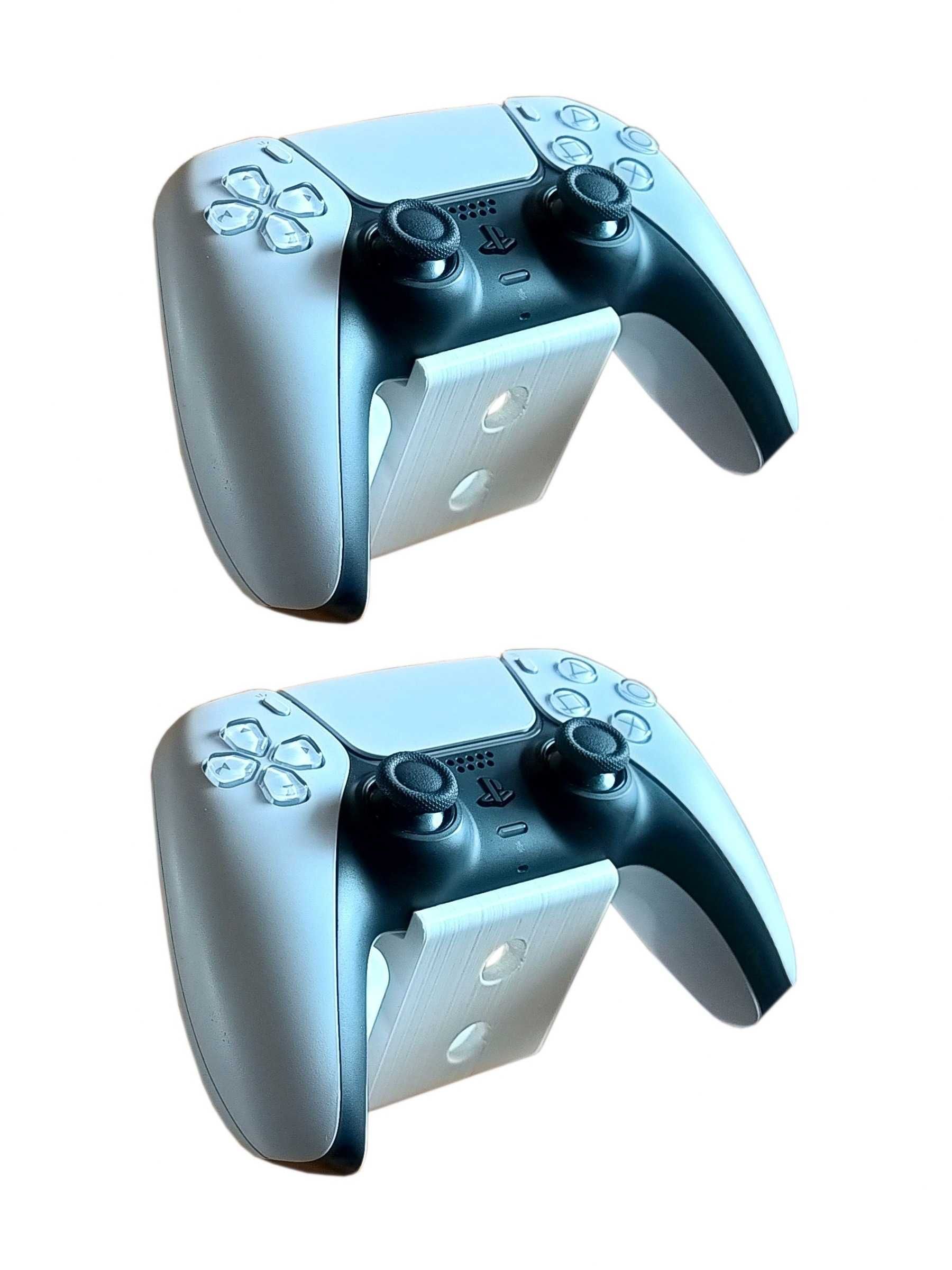 2 sztuki Wieszak uchwyt na ścianę pad kontroler PS5 DualSense biały