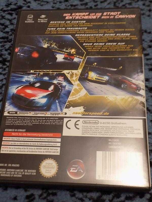 Need For Speed Carbon! - super wyścigi Nintendo GameCube GCN Game Cube