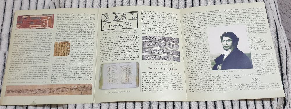 Hieroglify egipskie Starożytny Egipt karta informacyjna z 2000 roku