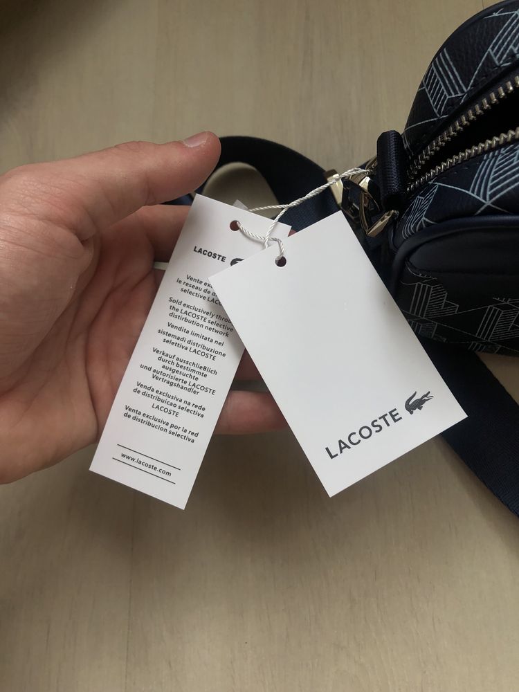 ОРИГІНАЛ Сумка lacoste monogram crossbody bag