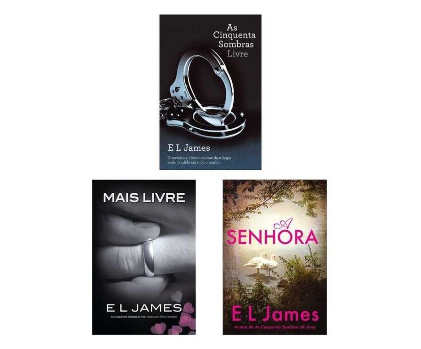 E. L. James: Mais Livre/ Livre / A Senhora - Desde 9€