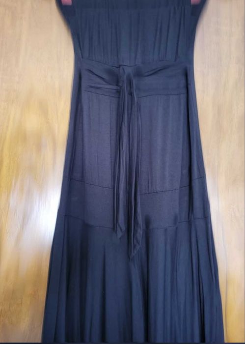 Macacão cai cai preto, tamanho S, de algodão