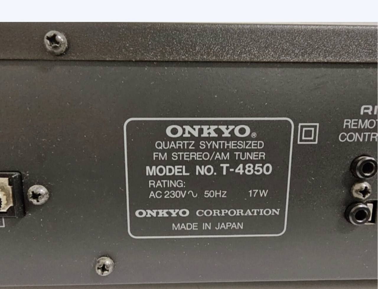 Am/Fm Tuner Onkyo T-4850. Wykonane w Japonii