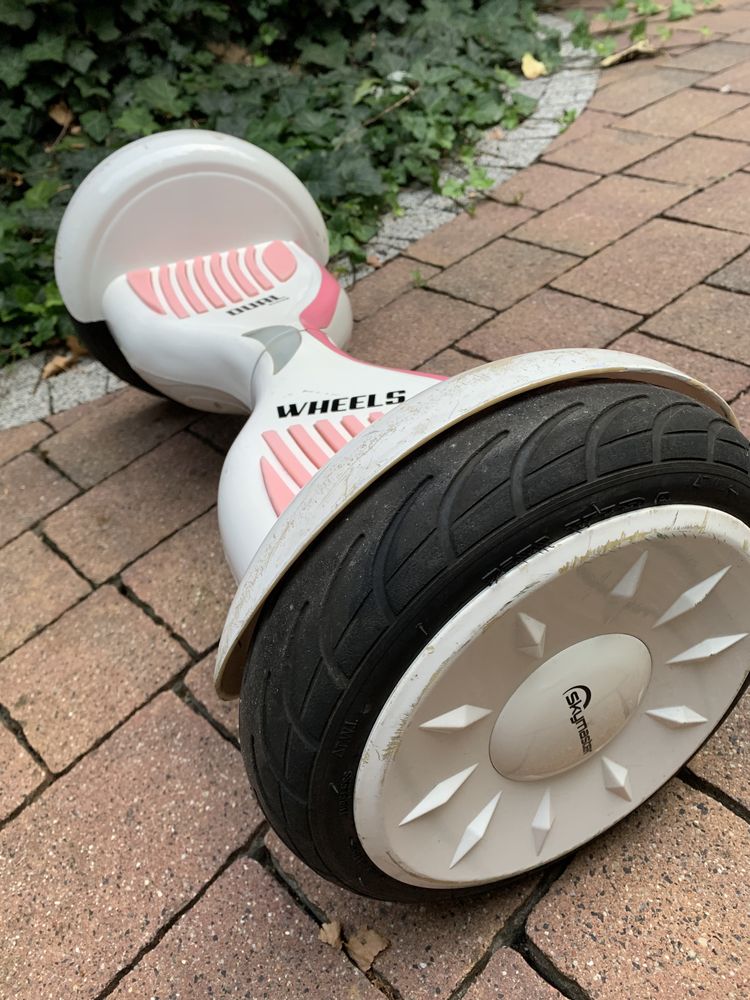 Deska elektryczna wheels dual skymaster biało-różowa