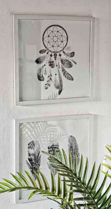 Plakaty, obrazy w ramach za szkłem - komplet