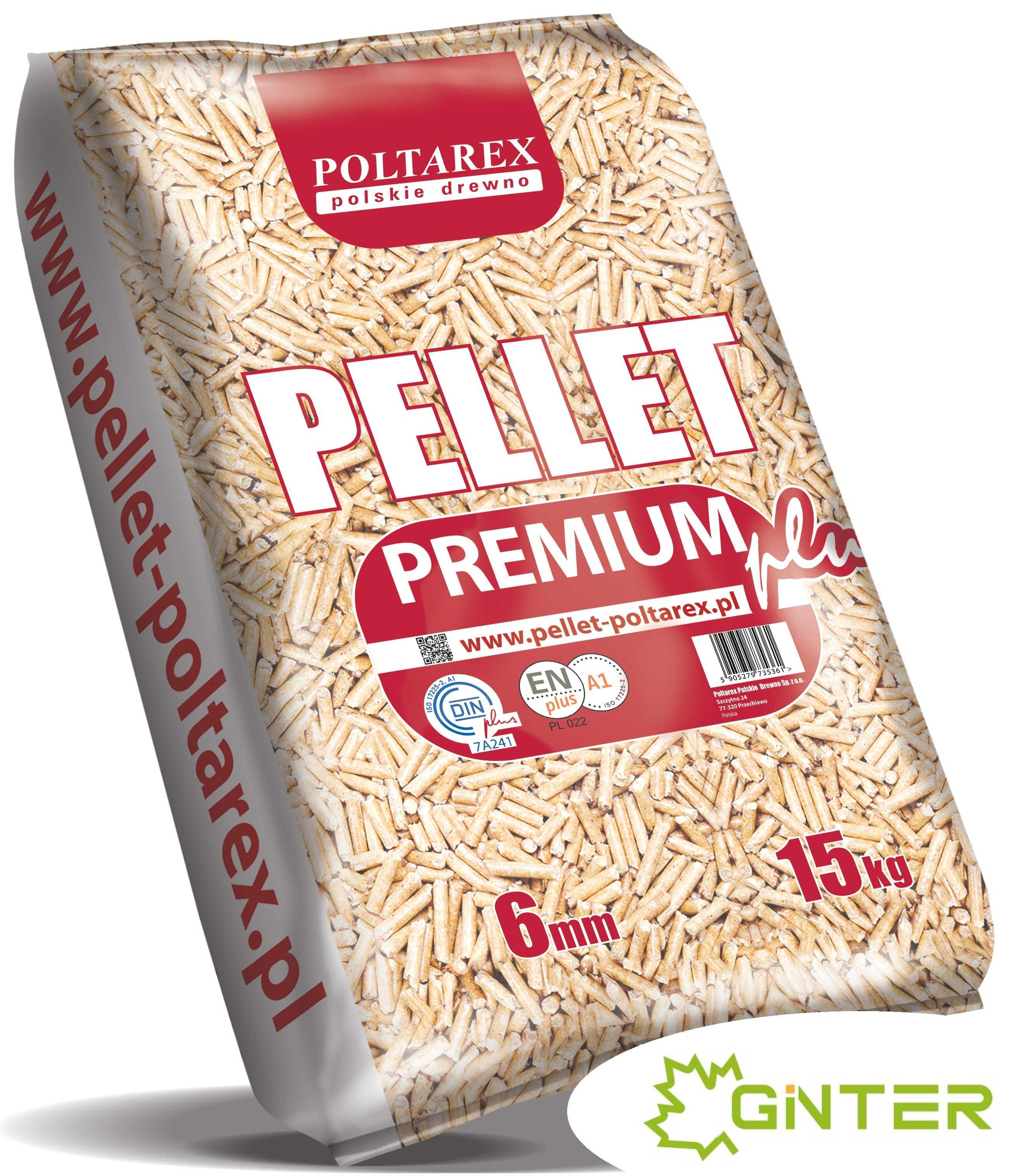 Pellet Premium Poltarex certyfikat EN plus A1, DIN plus