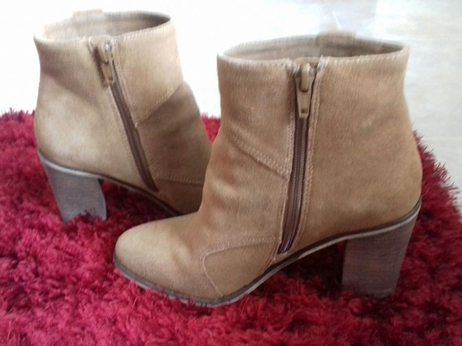 Botas pele camel