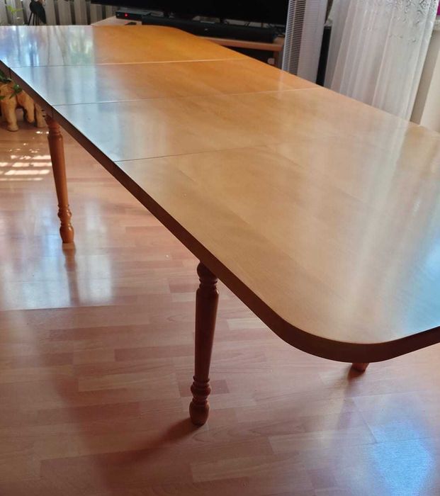 Stól rozkladany 90/15/238cm Buk polysk