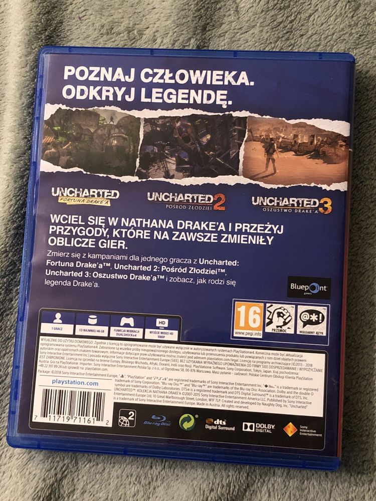 Uncharted kolekcja nathana drake’a pl dubbing gra na ps4 gry playstati