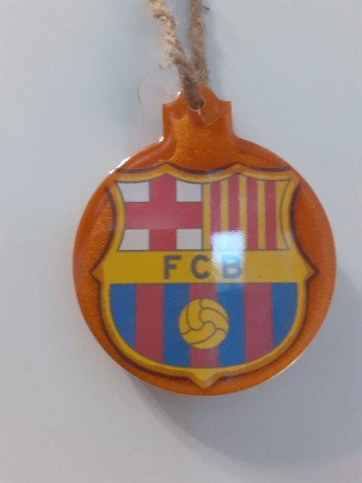 Fc Barcelona.  Bombka choinkowa. Zawieszka kibicowska.