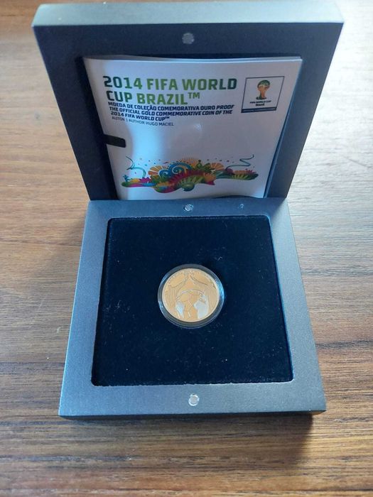 Moeda Campeonato Mundo Brasil Fifa 2014 - Ouro Proof