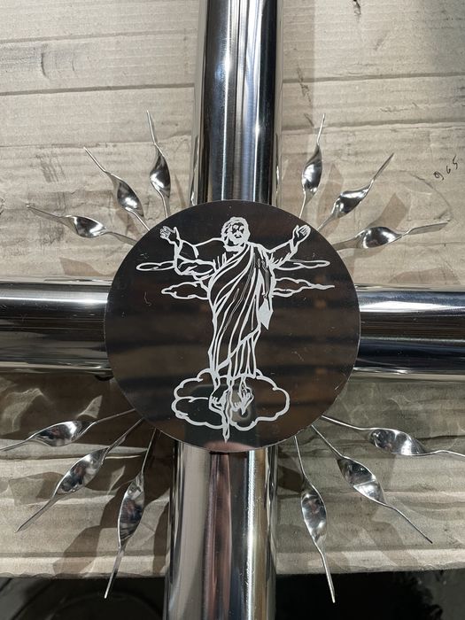 Хрест на цвинтар з нержавіки , хрест нержавіючий