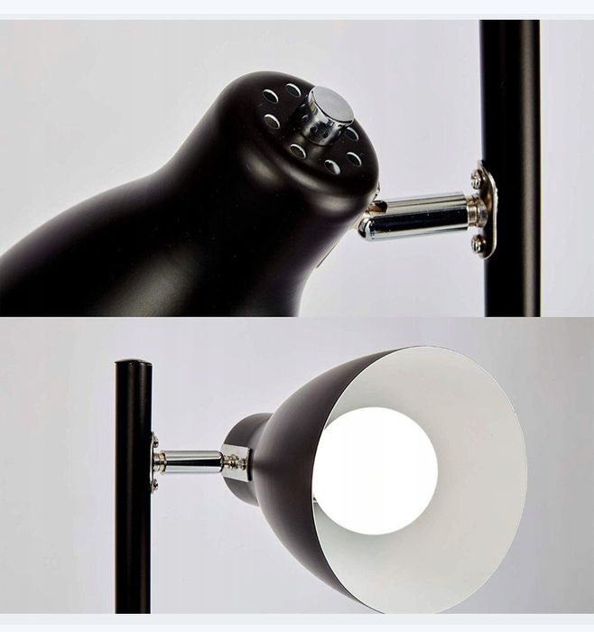 Lampa podłogowa stojąca retro 3xe27 ruchome reflektory żarówki gratis