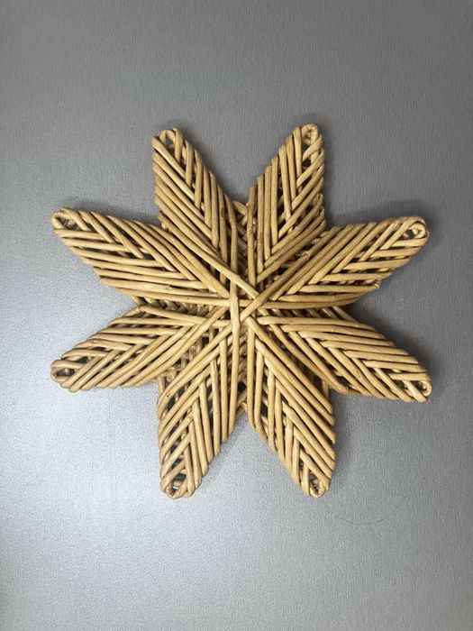 Різдвяна восьмикутна зірка верхівка на ялинку