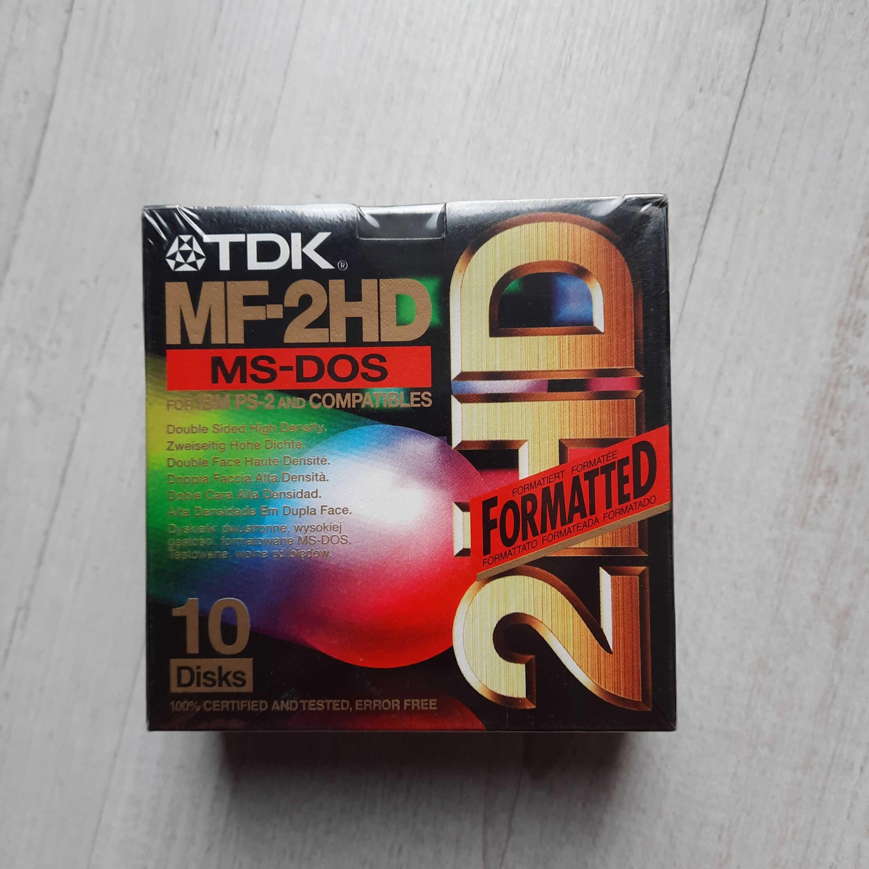 Dyskietki TDK MF-2HD MS-DOS formated 18 szt. nowe