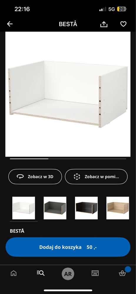Szafka TV IKEA BESTA 2szt 120x40 Lappviken