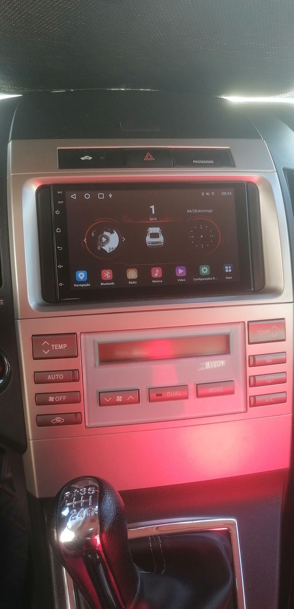 Rádio 2Din Android, para Toyota Verso 2004 a 2009