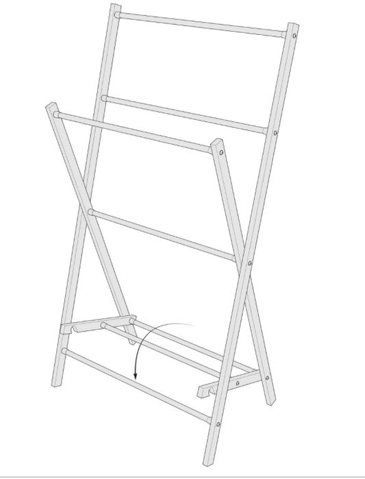 Wieszak na ręczniki Aurora Sepio