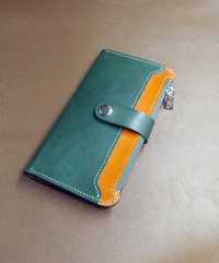Жіночий гаманець-клатч із натуральної шкіри