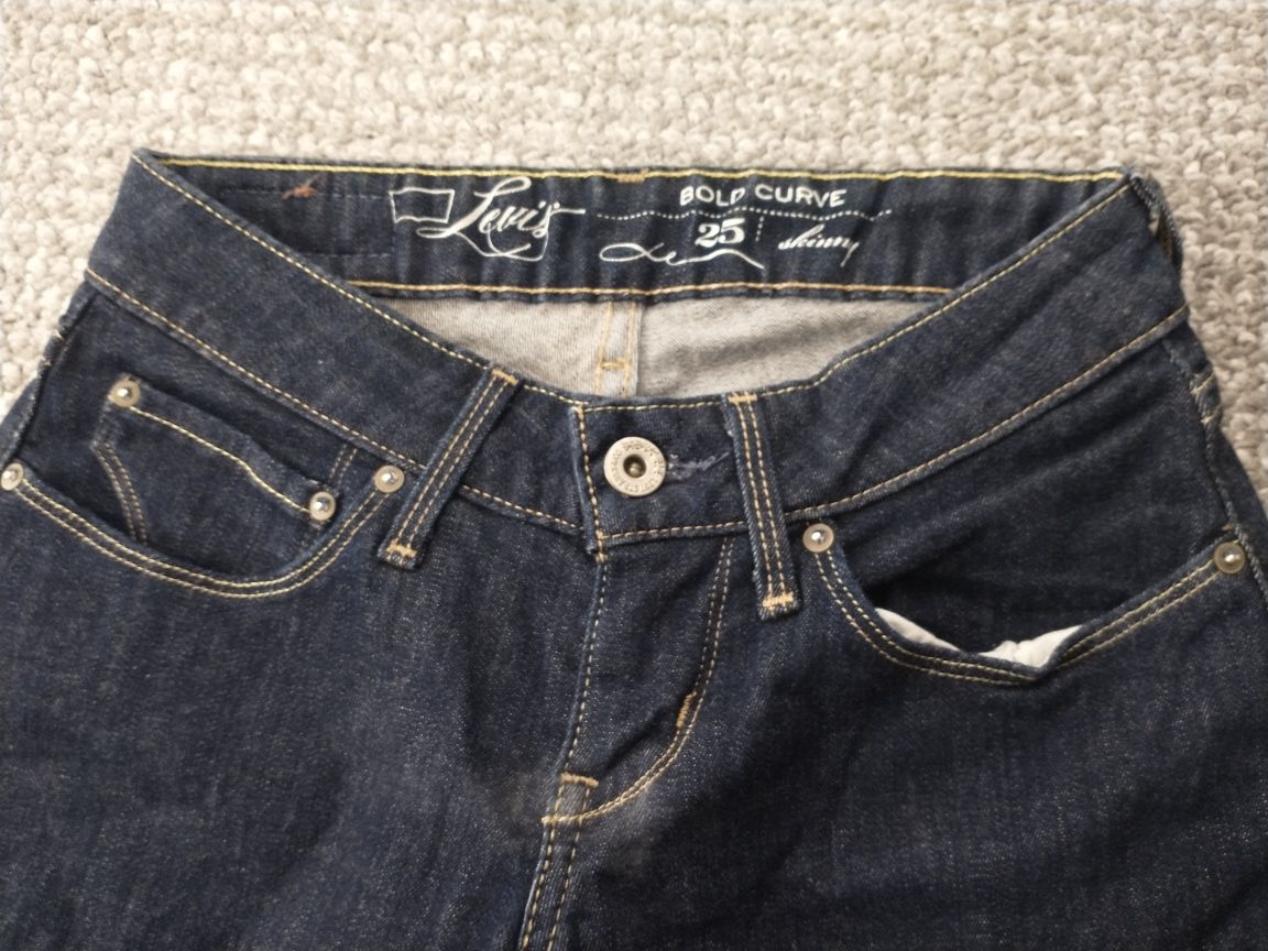NOWE Spodnie spodenki jeansowe dziewczęce LEVIS  skinny 152/164