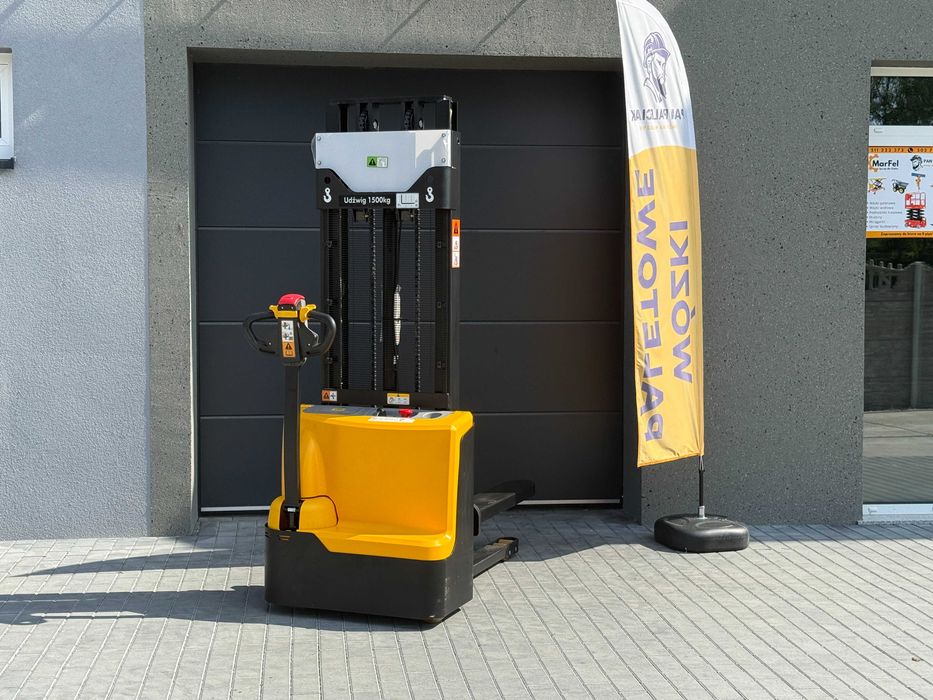 Wózek paletowy podnośnikowy elektryczny sztaplarka 1500kg 300cm NOWY