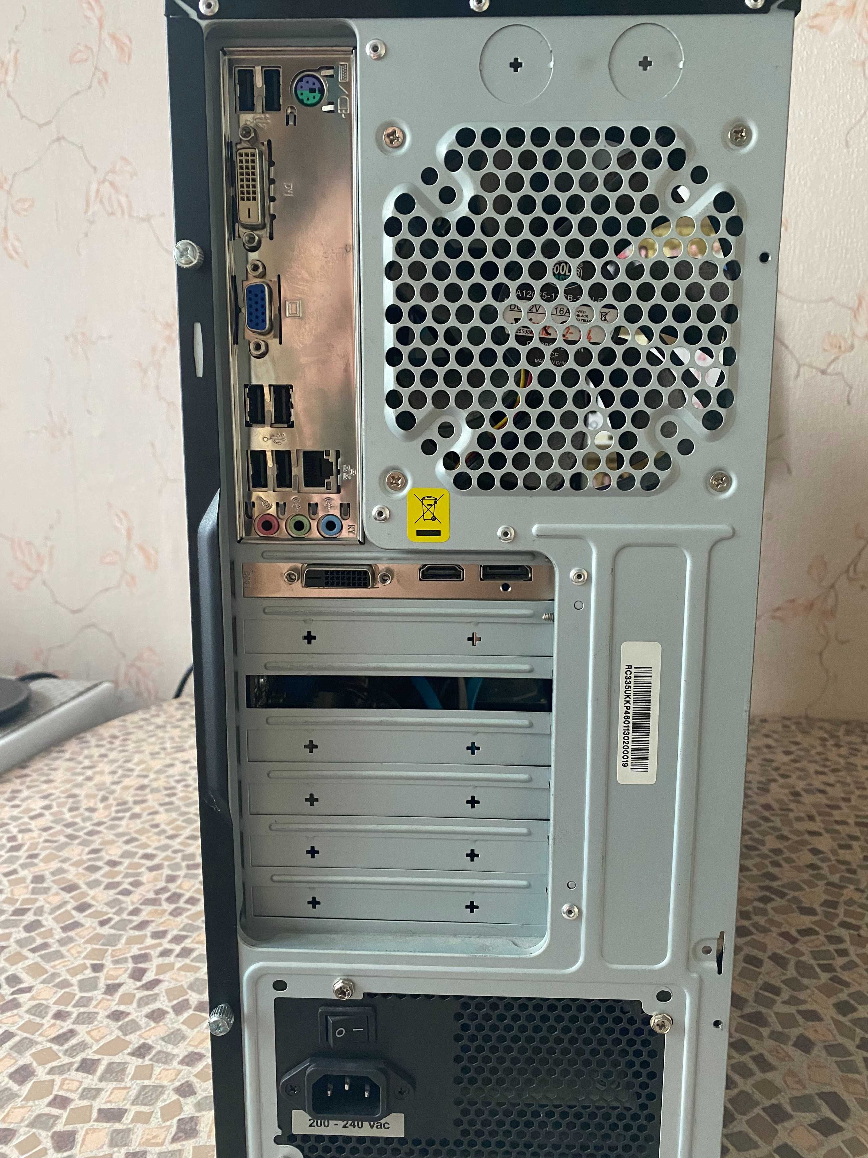 Игровой компьютер/i5-3330/Socket 1155/16Gb/SSD250GB/HDD1T/GTX1050Ti4GB