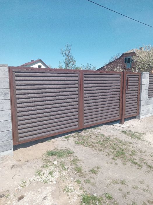 Металеві ворота,Ворота відкатні