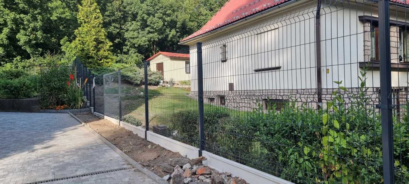 Ogrodzenie Panelowe wys. 123 fi 4mm + podmurówka 20 komplet Okazja