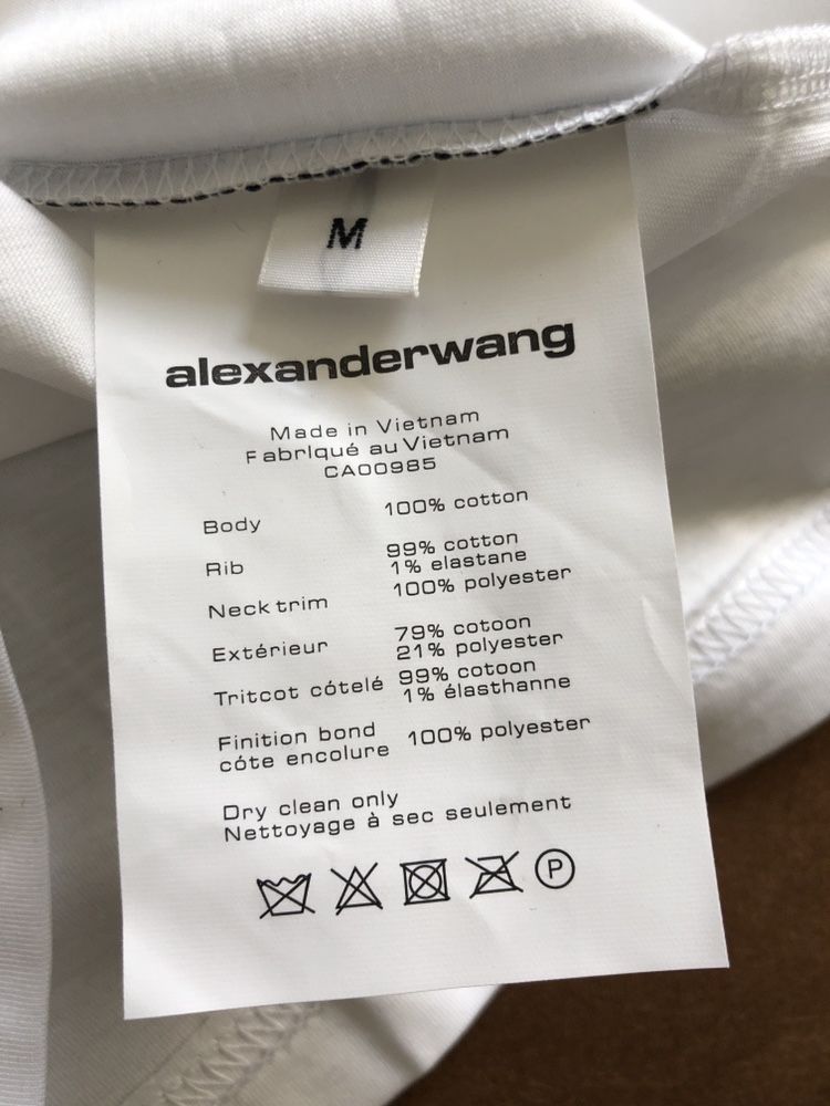 Женская футболка Alexander Wang новая белая оригинал