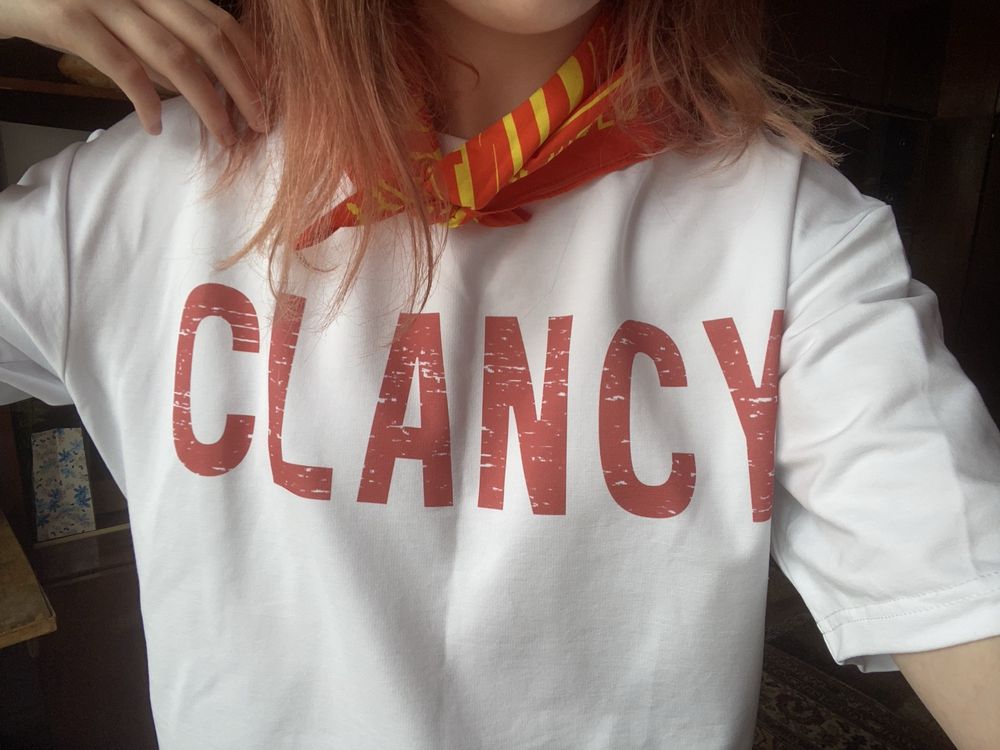 Біла футболка оверсайз. Мерч 21 pilots, twenty pne pilots, clancy