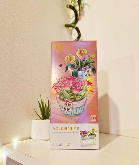 Klocki 2x kwiaty doniczkowe