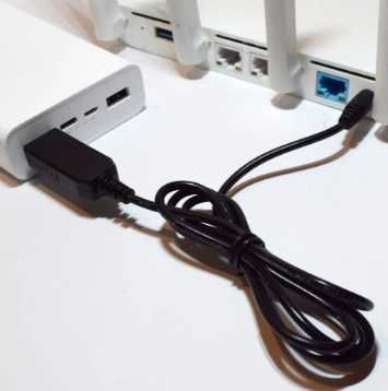 Дріт для підключення роутера до повербанку DC 5.5x2.1 мм