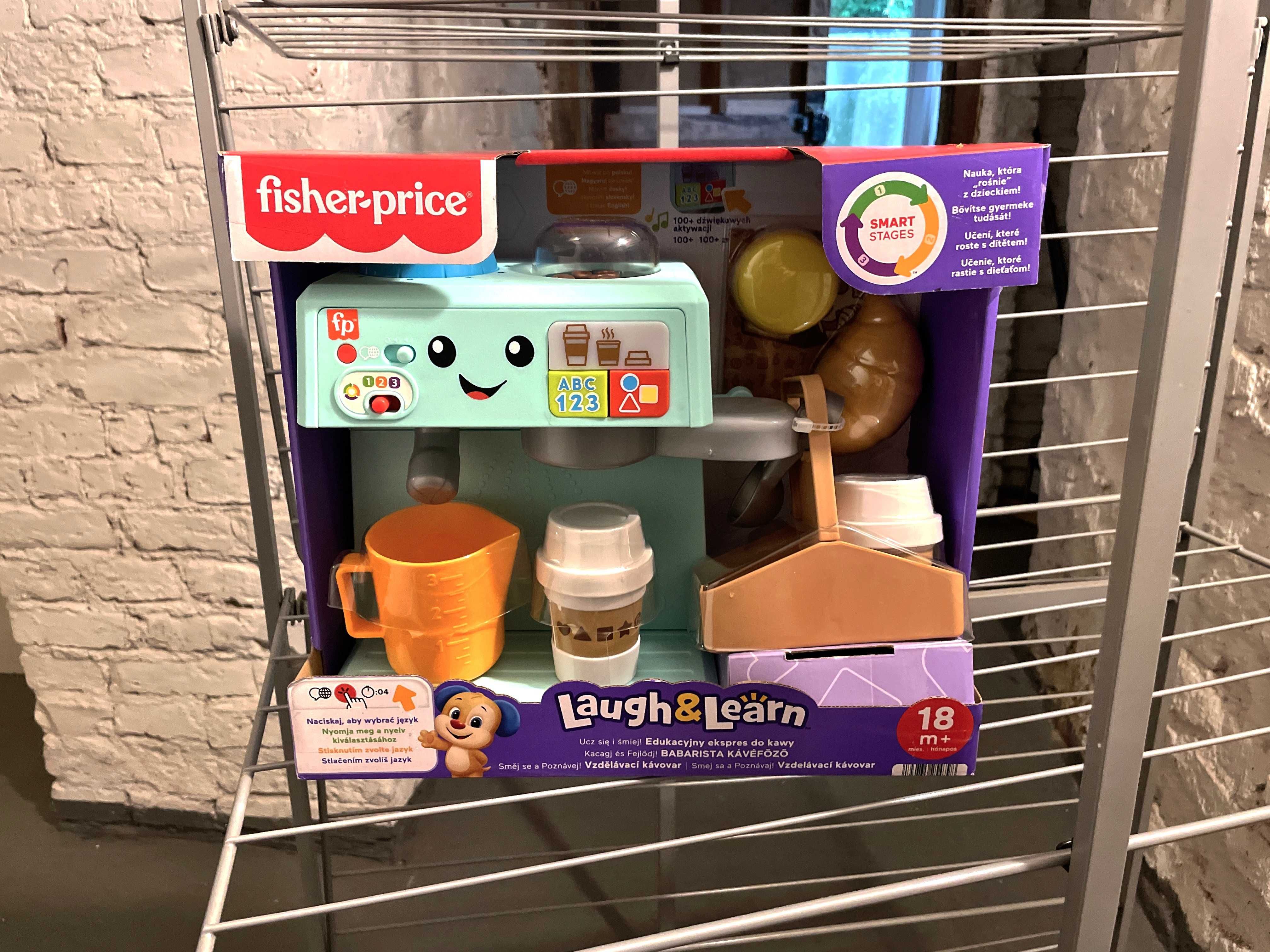 EKSPRES do kawy interaktywna ZABAWKA Fisher-Price - prezent +18m