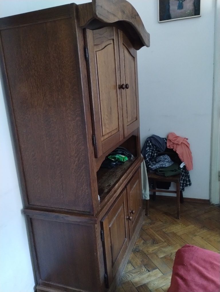 Szafa dębowa z litego drewna