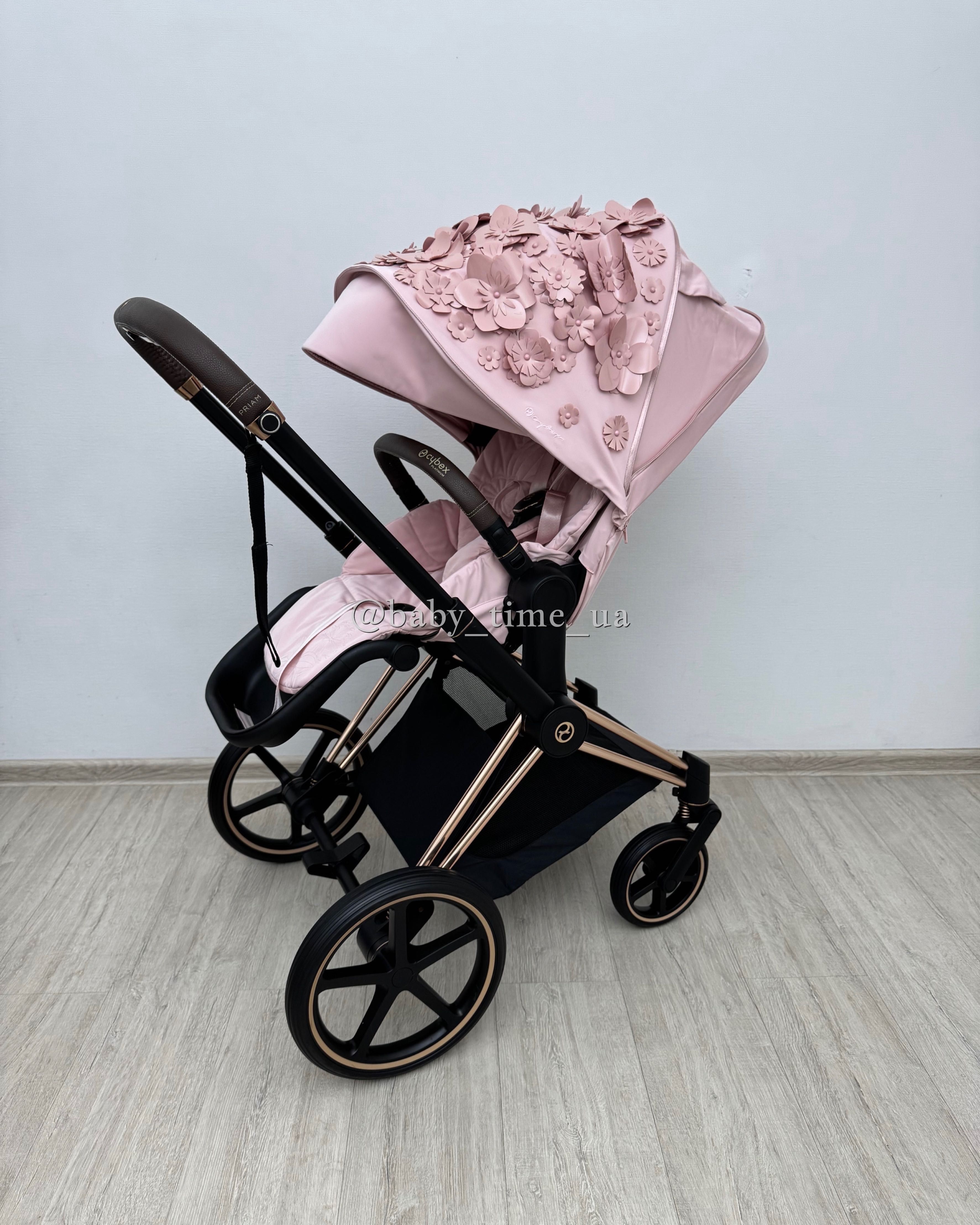 Cybex Priam 4.0 Rose Gold/Simply Flowers коляска Сайбекс Пріам 2024